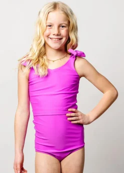 Kortni Jeane Brilliant Violet | Youth Knot Top Brilliant_Violet Best