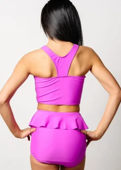 Kortni Jeane Brilliant Violet | Youth Peplum Bottoms Brilliant_Violet Sale