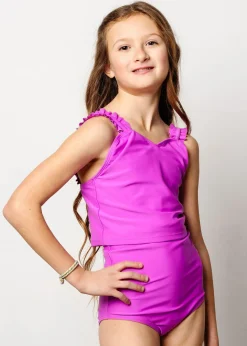 Kortni Jeane Brilliant Violet | Youth Ripple Top Brilliant_Violet Outlet