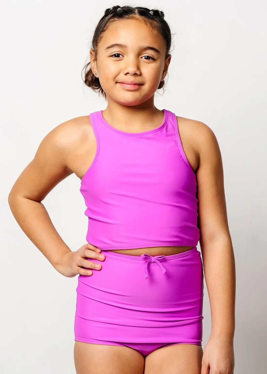 Kortni Jeane Brilliant Violet | Youth Racer Back Top Brilliant_Violet Discount