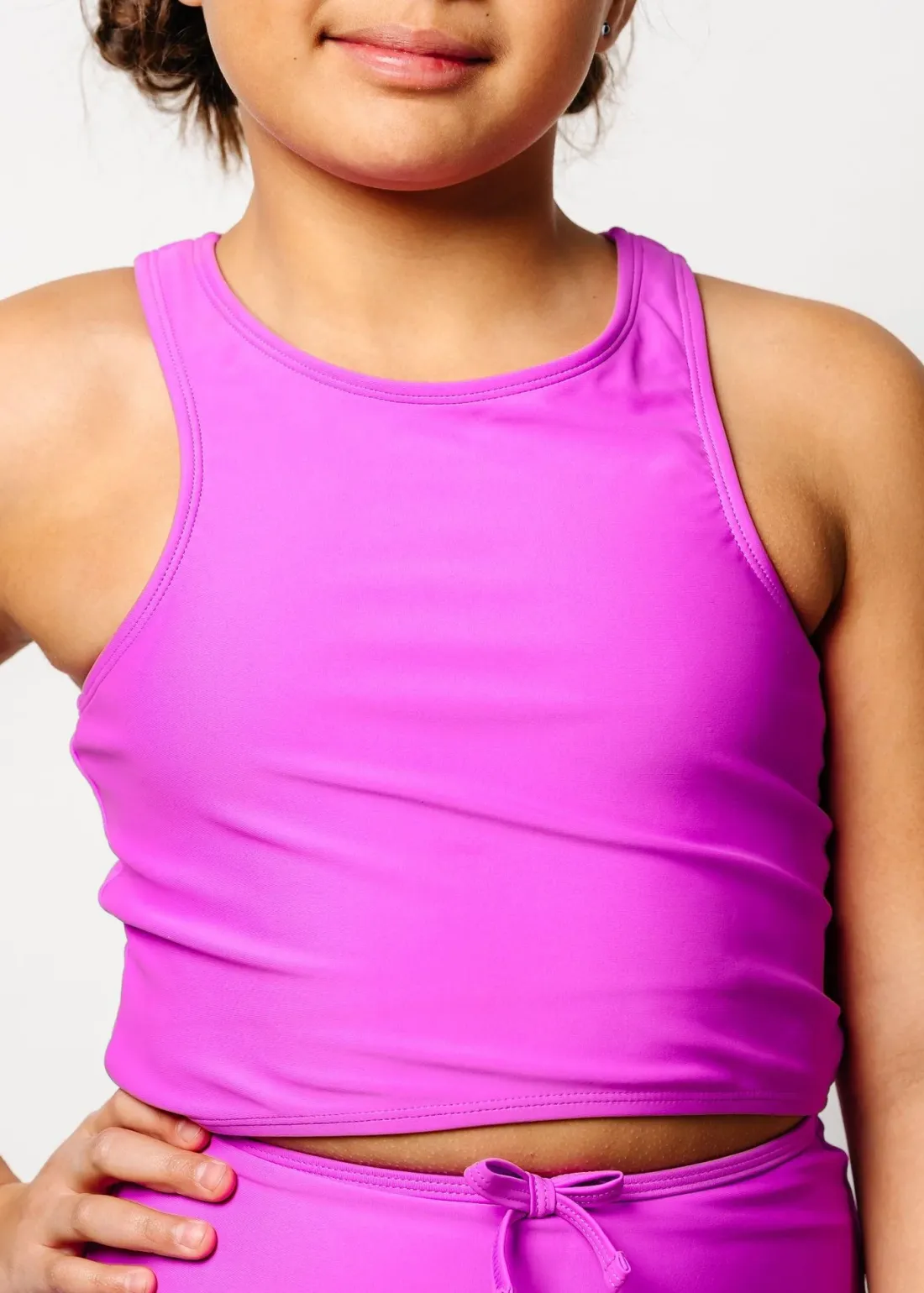 Kortni Jeane Brilliant Violet | Youth Racer Back Top Brilliant_Violet Discount