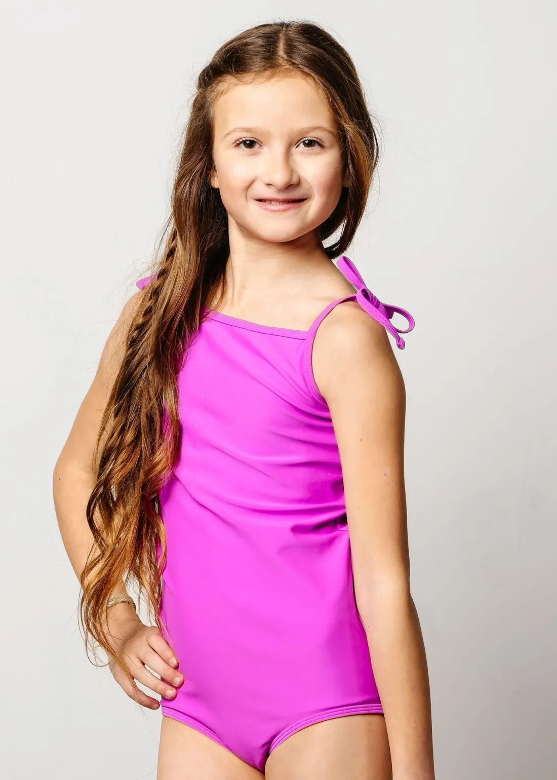Kortni Jeane Brilliant Violet | Youth Simply One-Piece Brilliant_Violet Discount
