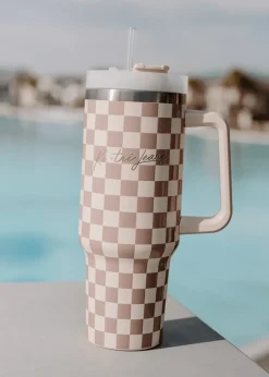 Kortni Jeane Checkered Tumbler Sale