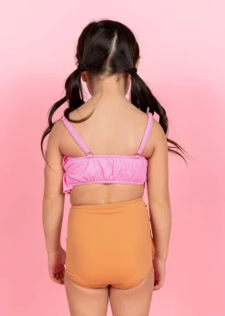 Kortni Jeane | Mini Down in Front Ruffle Bottoms Clay Fashion