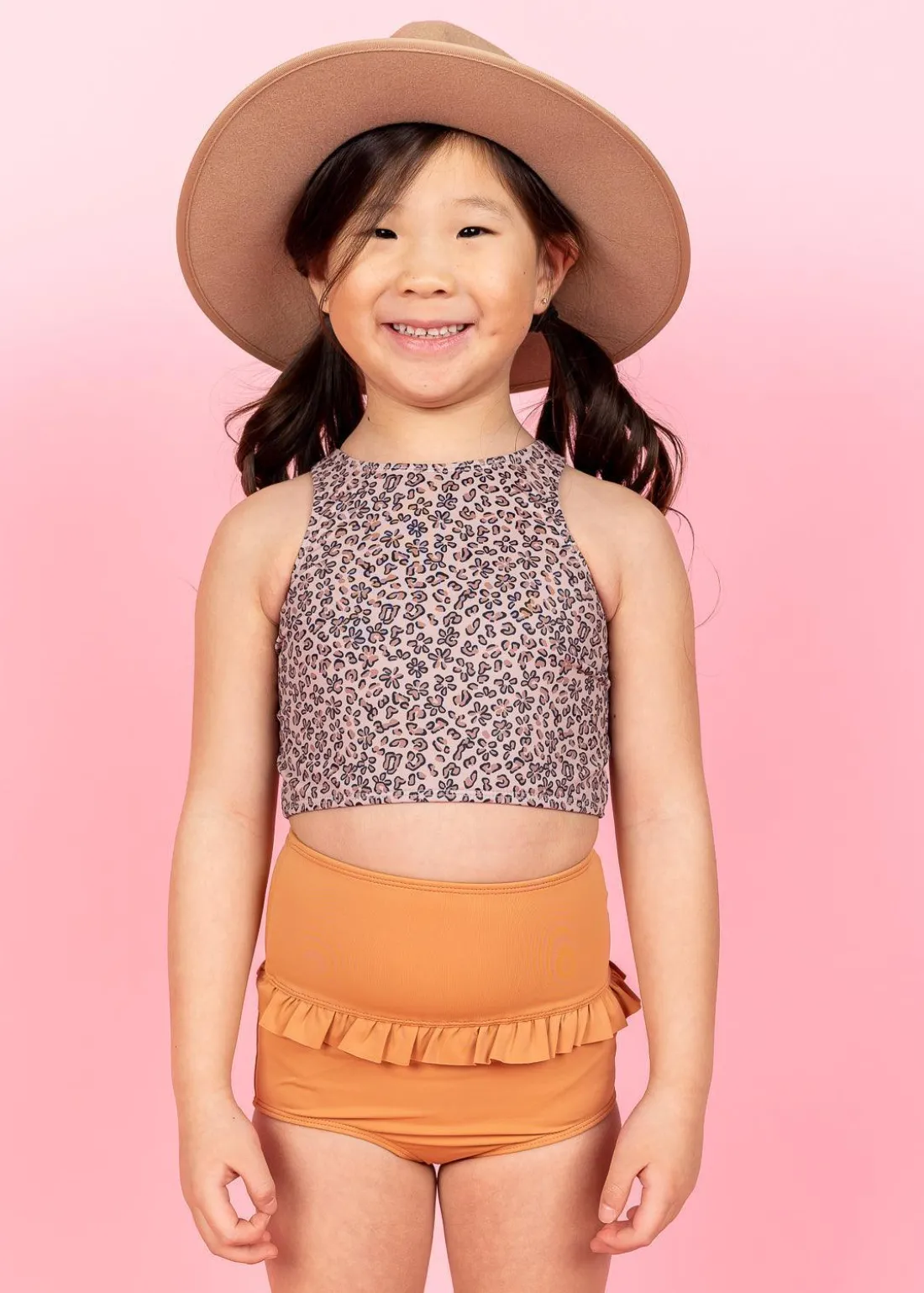 Kortni Jeane | Mini Mid-Ruffle Bottoms Clay Hot