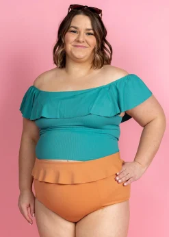 Kortni Jeane | Peplum Bottoms Clay New