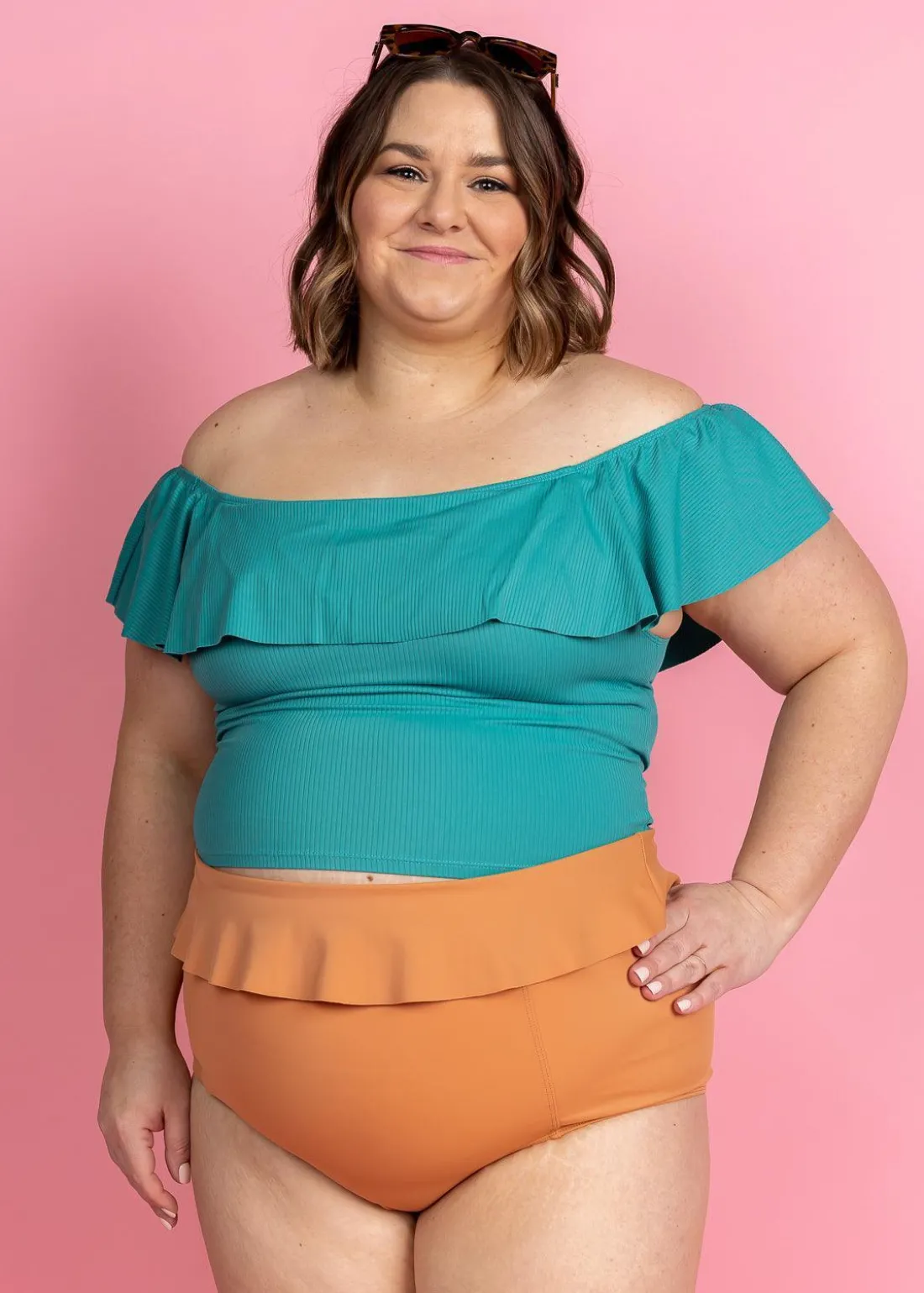 Kortni Jeane | Peplum Bottoms Clay New