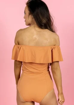 Kortni Jeane | Ruffled Around Top Clay Discount