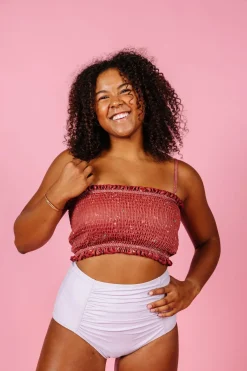 Kortni Jeane Cotton Purple | Ruched Bottoms 2.0 CottonPurple Fashion