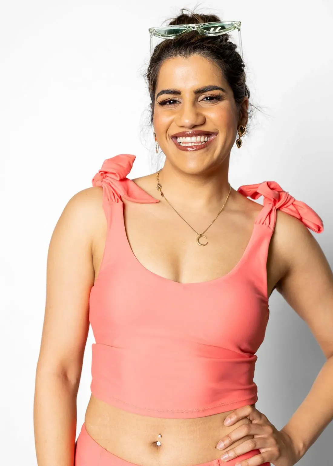 Kortni Jeane Deep Coral | Knot Top DeepCoral Clearance