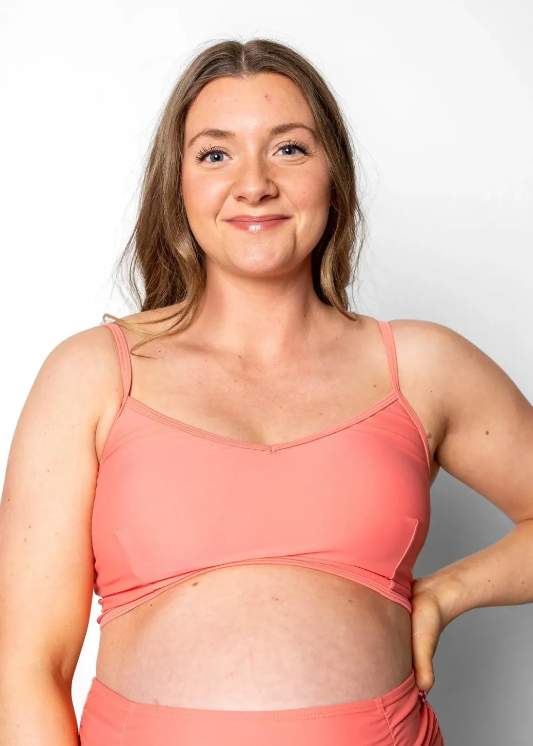 Kortni Jeane Deep Coral | Maternity Bottoms DeepCoral Outlet