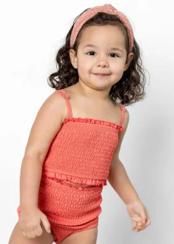 Kortni Jeane Deep Coral | Mini Bandeau Top DeepCoral Outlet