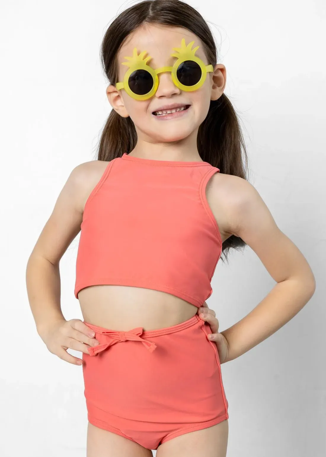 Kortni Jeane Deep Coral | Mini Bow Bottoms DeepCoral Online
