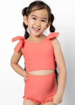 Kortni Jeane Deep Coral | Mini Knot Top DeepCoral Sale