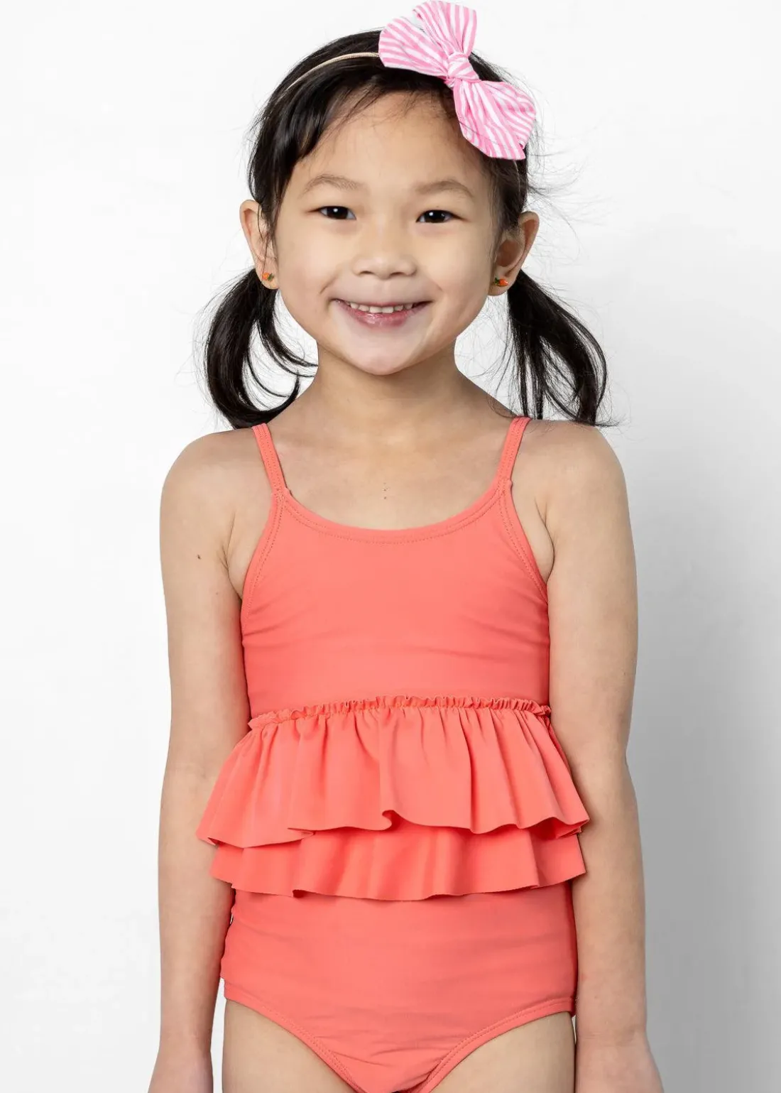 Kortni Jeane Deep Coral | Mini Peplum Top DeepCoral Online