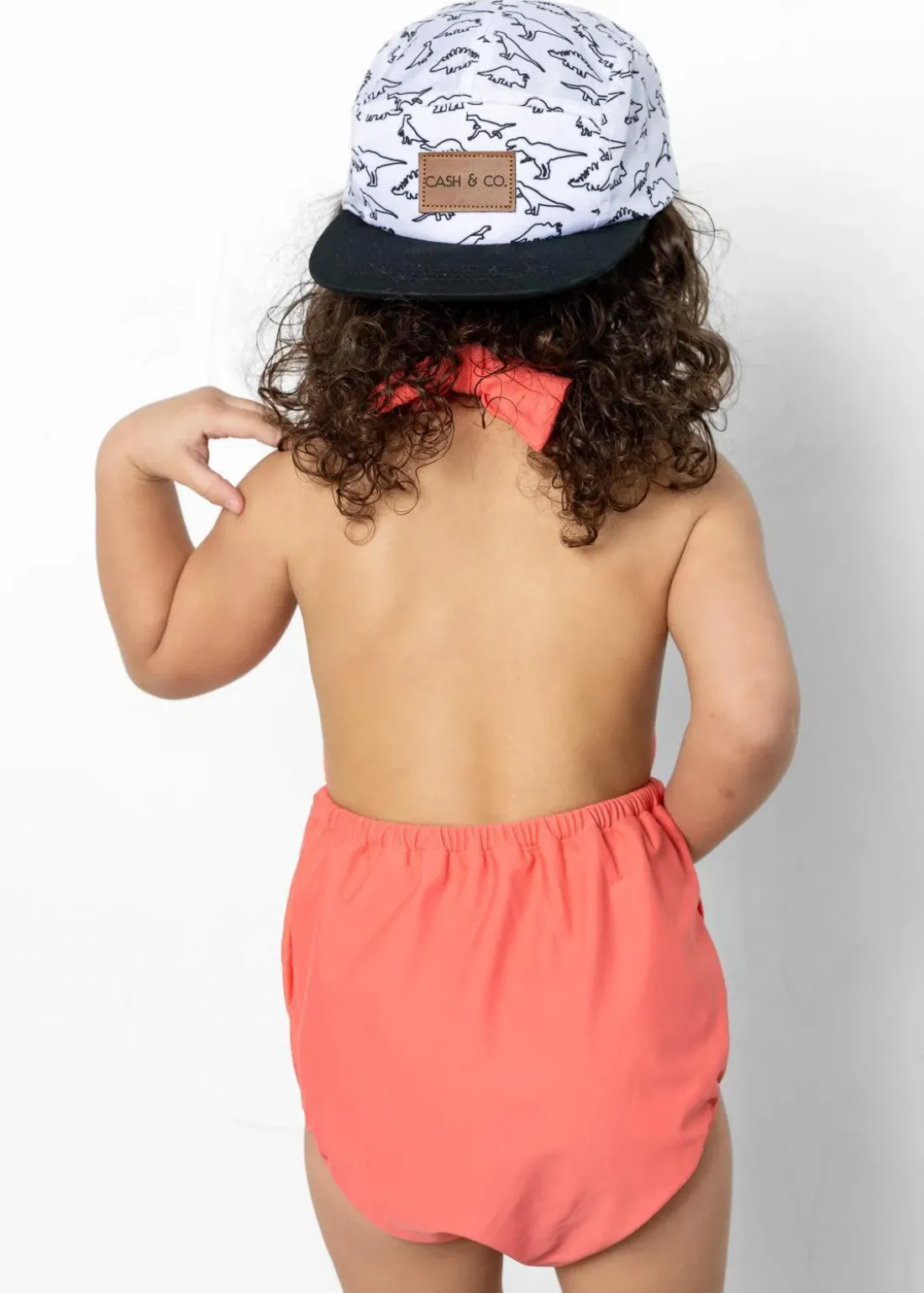 Kortni Jeane Deep Coral | Mini Romper One-Piece DeepCoral Sale