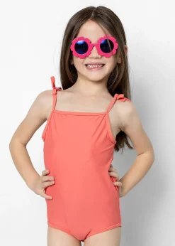 Kortni Jeane Deep Coral | Mini Simply One-Piece DeepCoral Discount