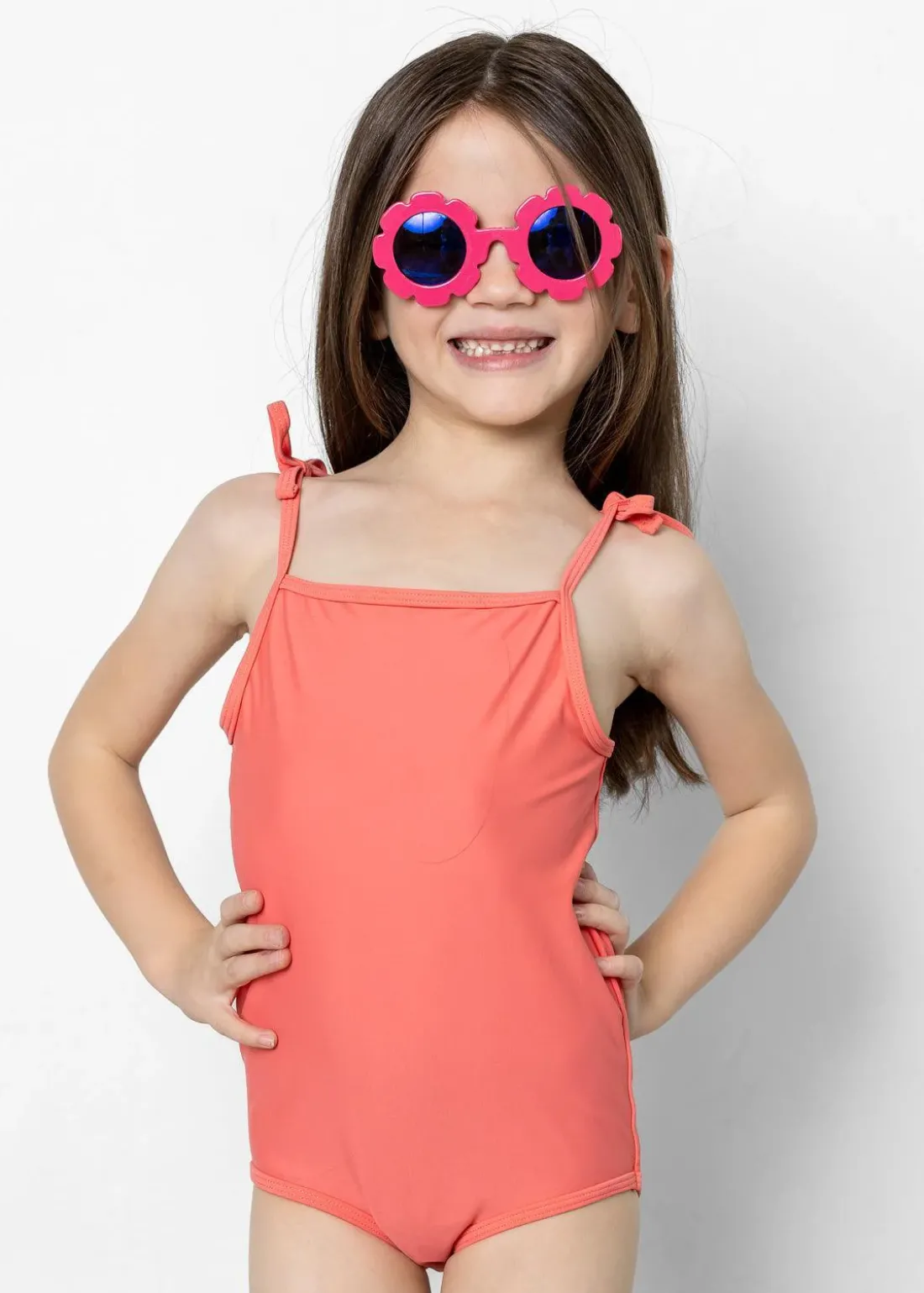 Kortni Jeane Deep Coral | Mini Simply One-Piece DeepCoral Discount