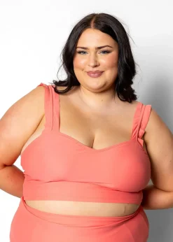 Kortni Jeane Deep Coral | Ripple Top DeepCoral Outlet