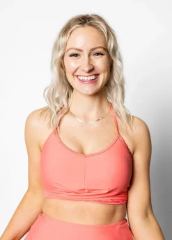 Kortni Jeane Deep Coral | Tied-Up Top DeepCoral Outlet