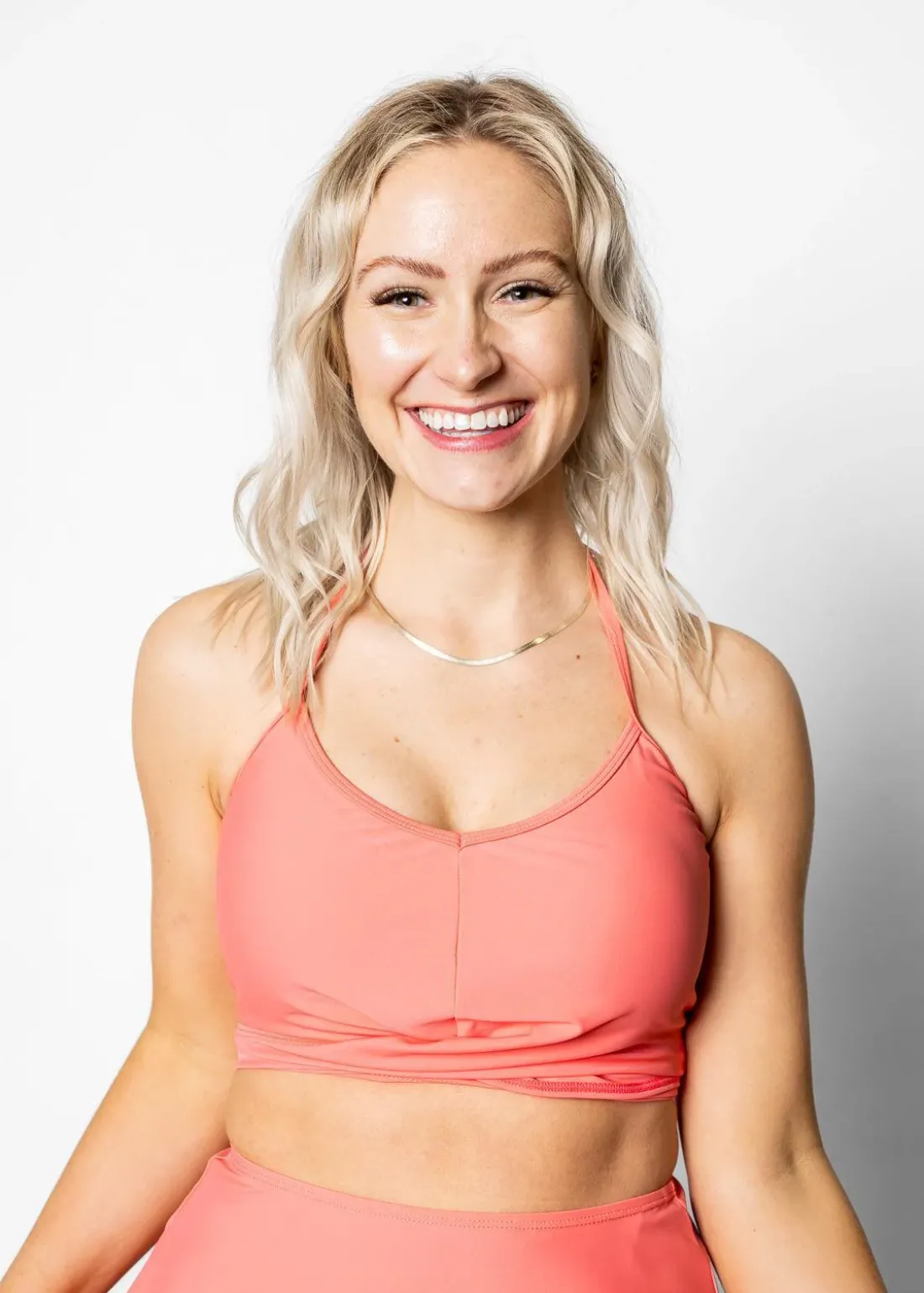 Kortni Jeane Deep Coral | Tied-Up Top DeepCoral Outlet