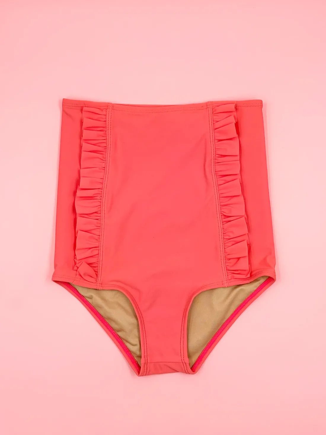 Kortni Jeane Deep Coral | Youth Down in Front Ruffle Bottoms DeepCoral Best