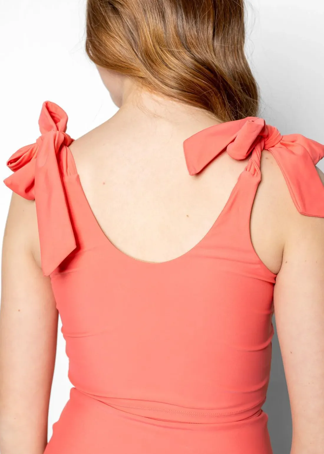 Kortni Jeane Deep Coral | Youth Knot Top DeepCoral Outlet