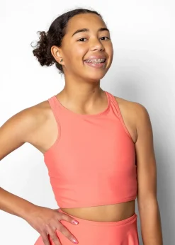 Kortni Jeane Deep Coral | Youth Racer Back Top DeepCoral Sale