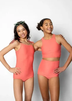Kortni Jeane Deep Coral | Youth Simply One-Piece DeepCoral Sale