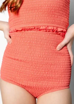 Kortni Jeane Deep Coral | Youth Smocked Bottoms DeepCoral Fashion