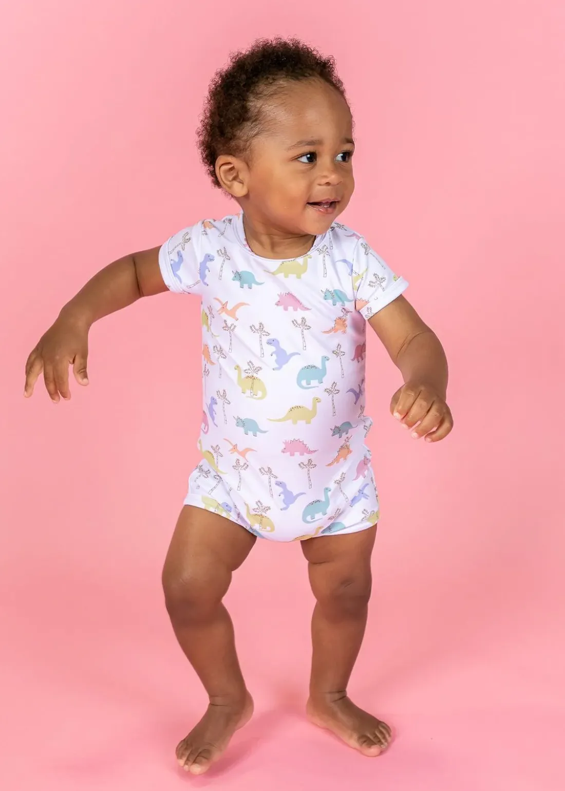 Kortni Jeane | Baby Shorties Rashguard (Unisex) Dinos Hot