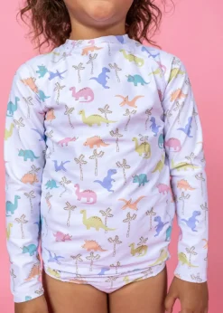 Kortni Jeane | Mini Rashguard Top (Unisex) Dinos Discount