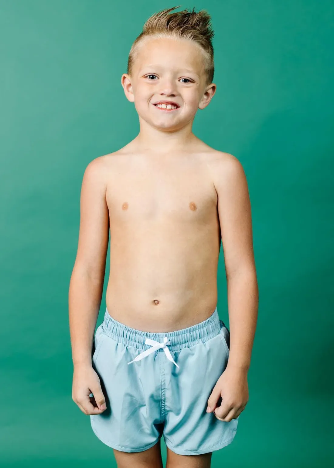 Kortni Jeane Dusty Light Blue | Mini Retro Shorties DustyLightBlue Hot