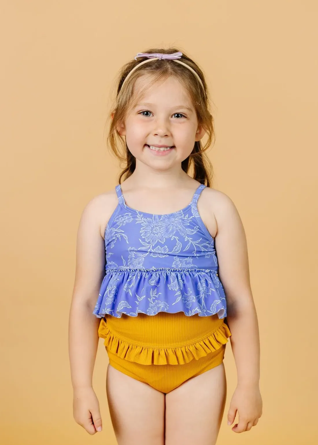Kortni Jeane Elegant Floral | Mini Peplum Top ElegantFloral Clearance