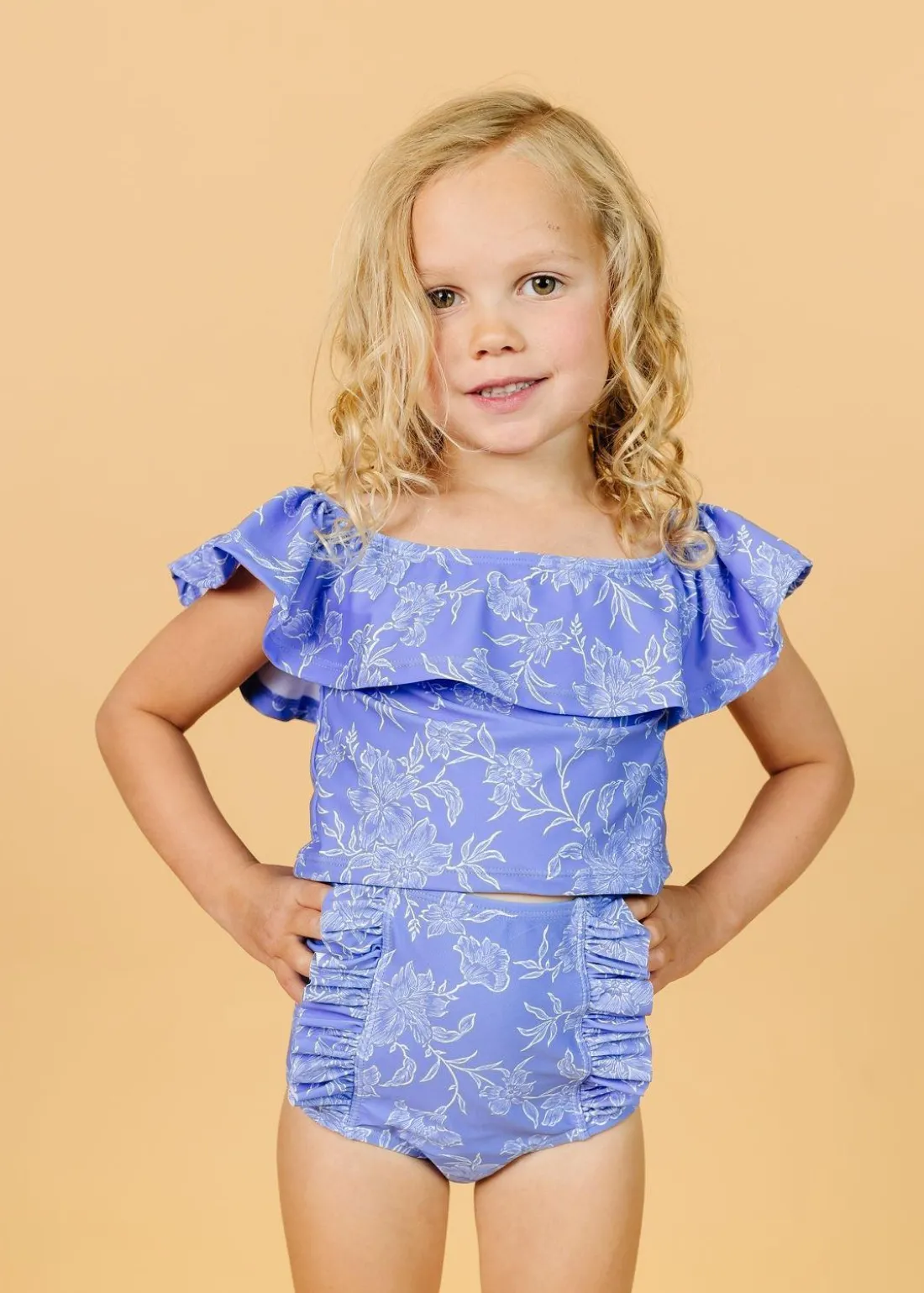 Kortni Jeane Elegant Floral | Mini Ruffled Around Top ElegantFloral Online