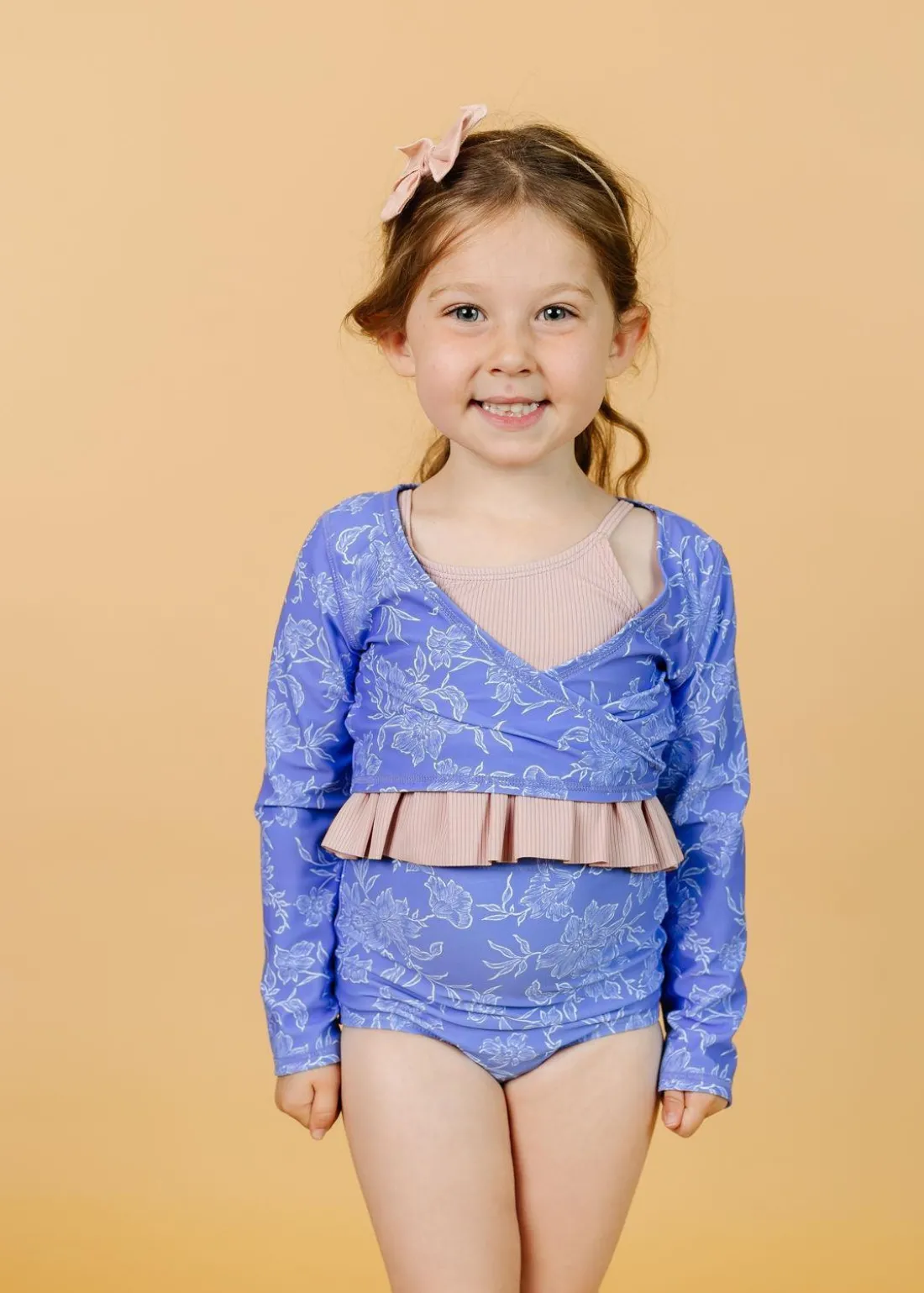 Kortni Jeane Elegant Floral | Mini Wrap Top Rashguard ElegantFloral Online