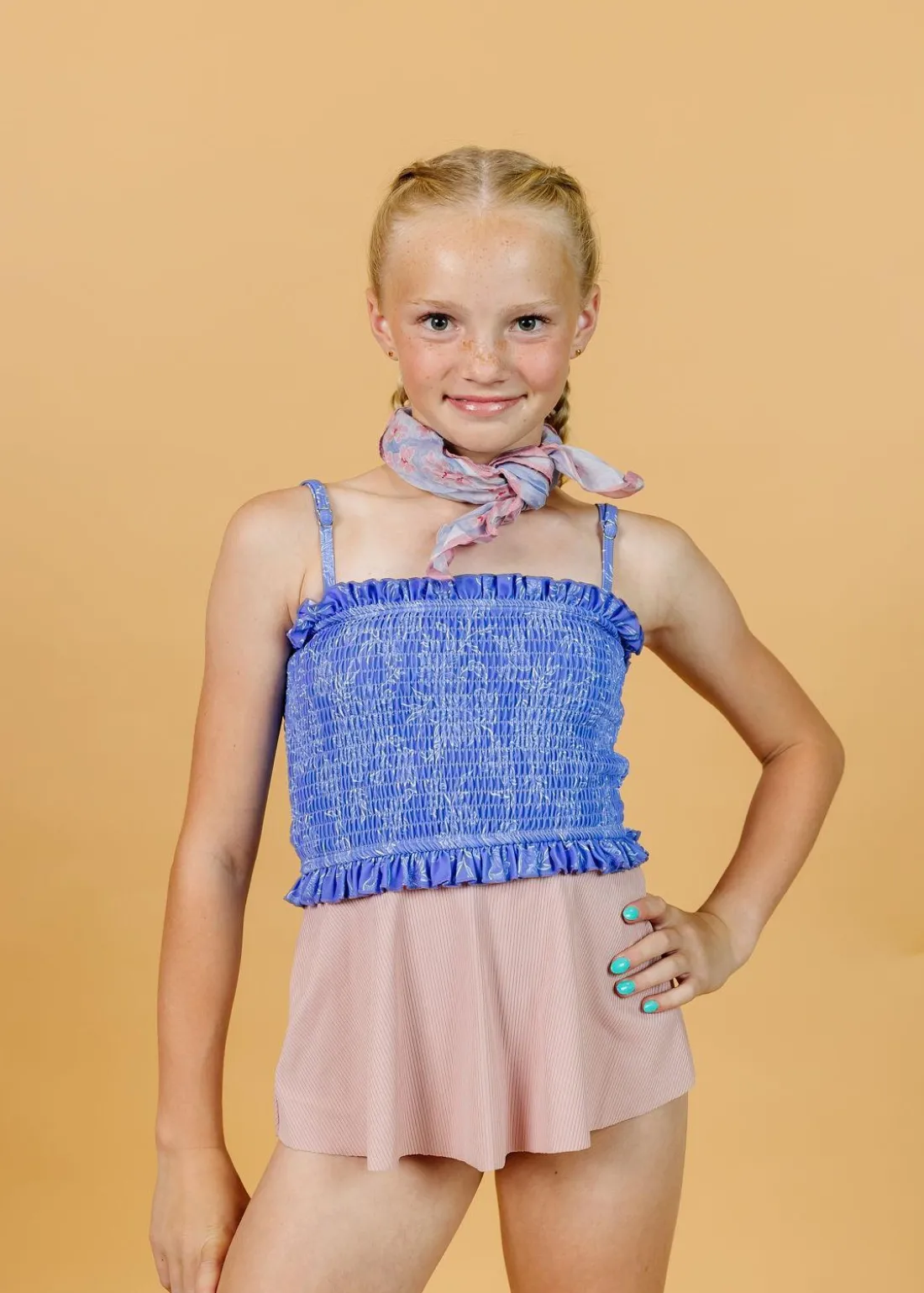 Kortni Jeane Elegant Floral | Youth Bandeau Top ElegantFloral New