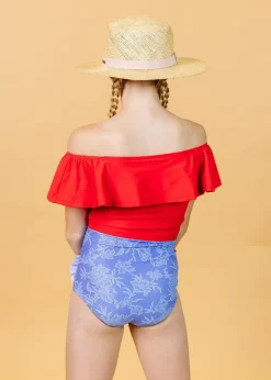 Kortni Jeane Elegant Floral | Youth Down in Front Ruffle Bottoms ElegantFloral Outlet