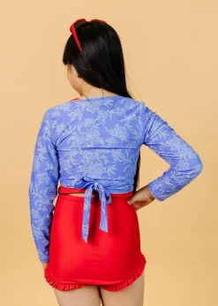Kortni Jeane Elegant Floral | Youth Wrap Top Rashguard ElegantFloral New