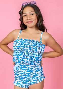 Kortni Jeane | Youth Oversized Ruffle Top Flowerworks Clearance