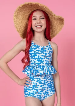 Kortni Jeane | Youth Peplum Top Flowerworks Fashion