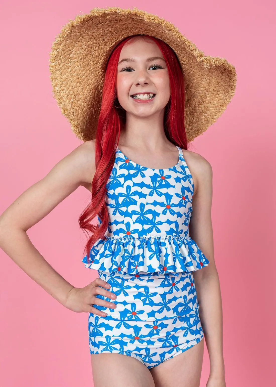Kortni Jeane | Youth Peplum Top Flowerworks Fashion