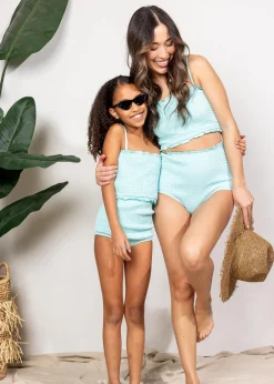 Kortni Jeane Fresh Mint | Mini Smocked Bottoms FreshMint Online