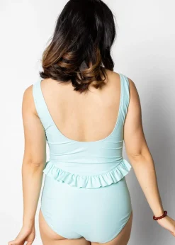 Kortni Jeane Fresh Mint | Skirted One-Piece FreshMint Sale
