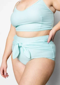 Kortni Jeane Fresh Mint | Tie-Up-Front Bottoms FreshMint Hot