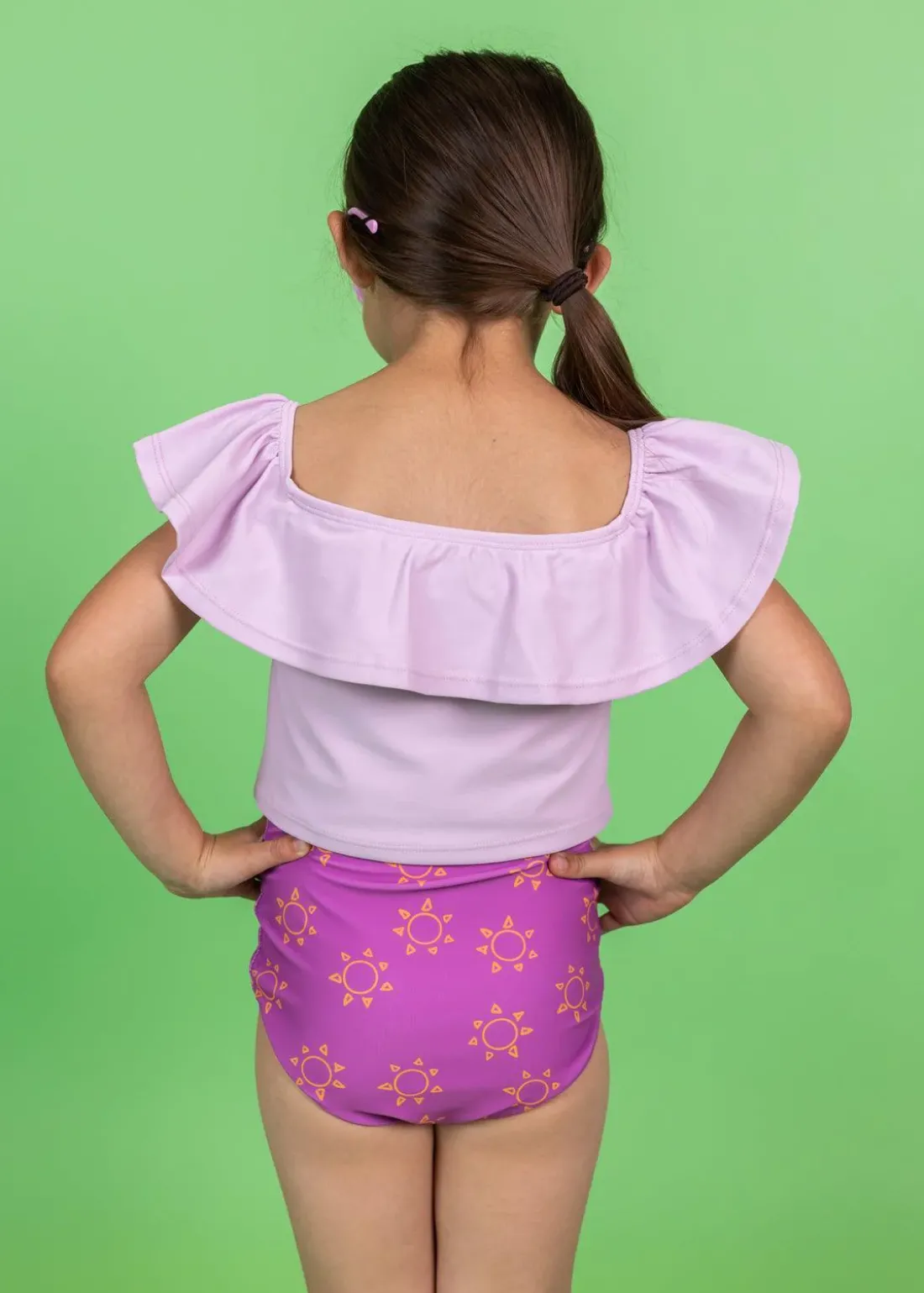 Kortni Jeane Just Lilac | Mini Ruffled Around Top JustLilac Best