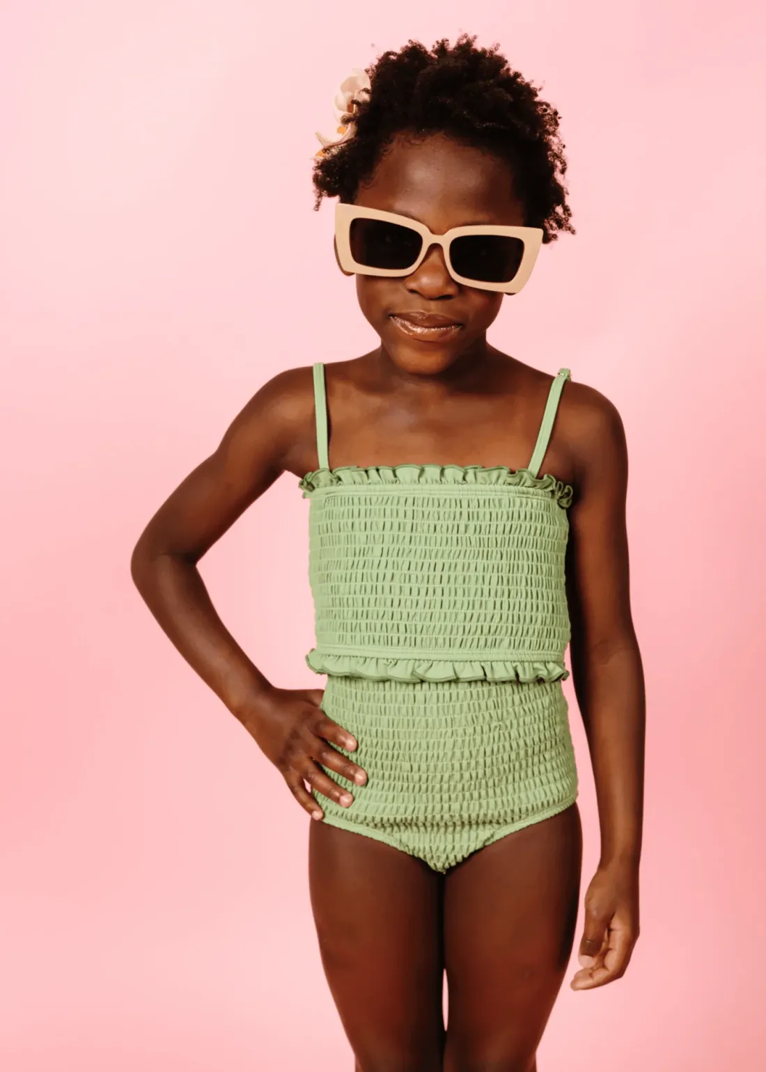 Kortni Jeane Meadow Green | Mini Bandeau Top MeadowGreen Fashion