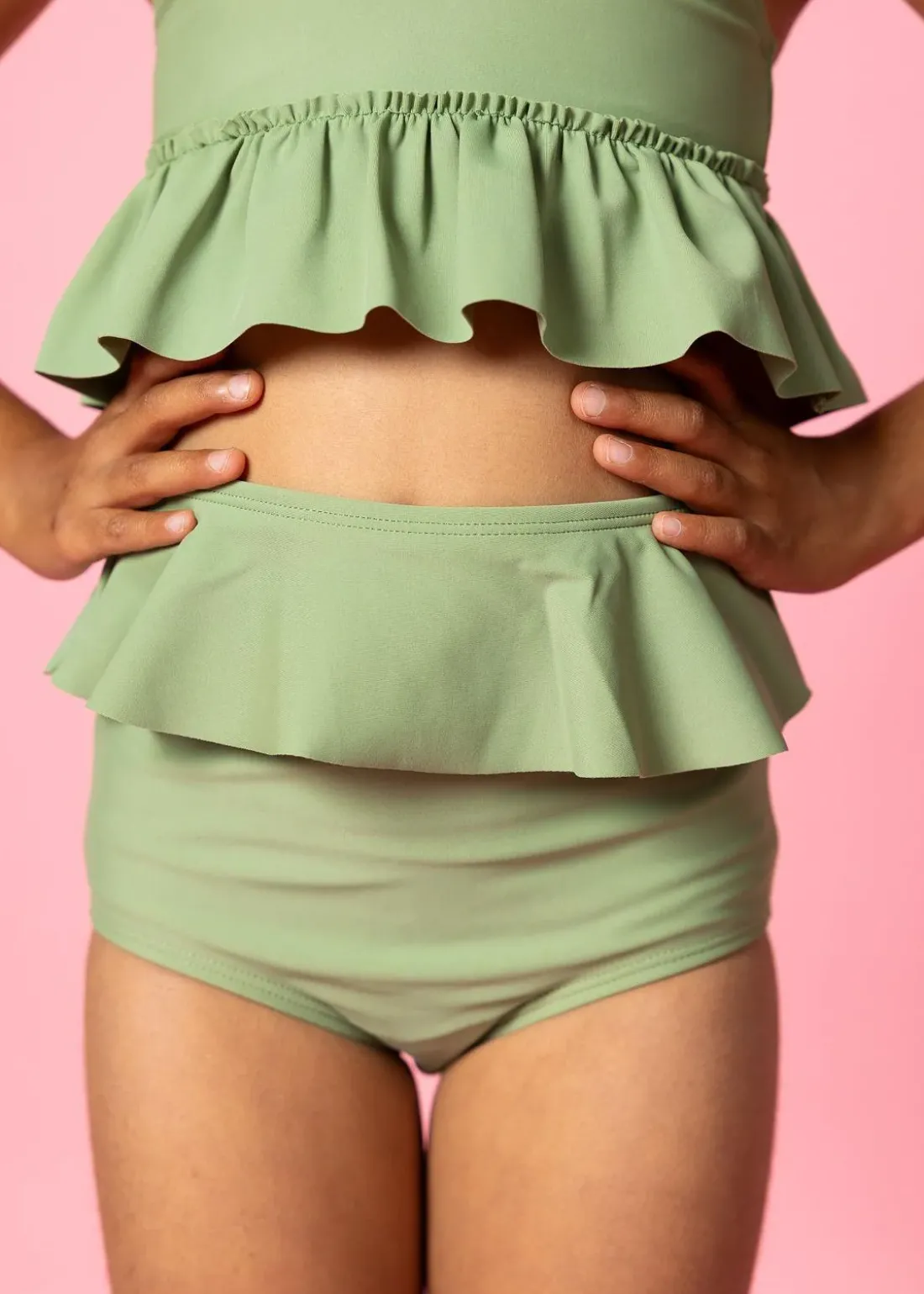 Kortni Jeane Meadow Green | Mini Peplum Bottoms MeadowGreen Fashion