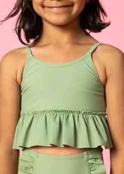 Kortni Jeane Meadow Green | Mini Peplum Top MeadowGreen Fashion