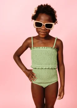 Kortni Jeane Meadow Green | Mini Smocked Bottoms MeadowGreen Fashion